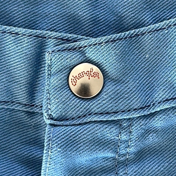 Vintage 1960s wide leg bell bottom wranglers with embroidery size 18 - Picture 7 of 16